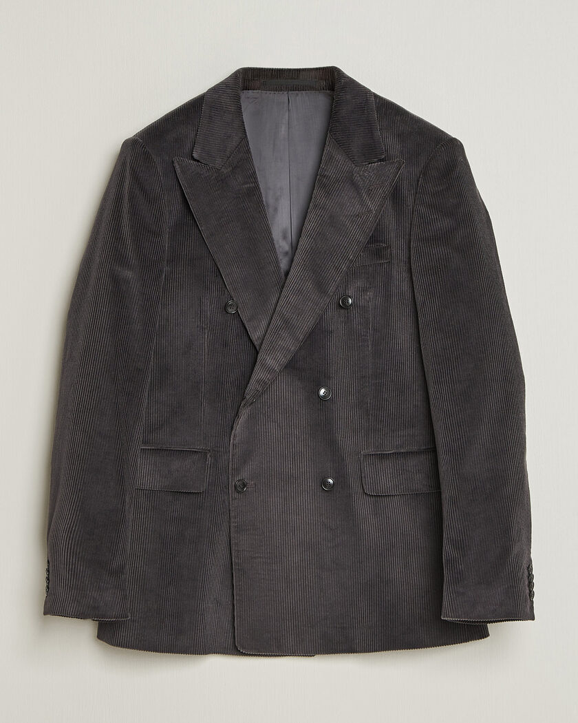 Boglioli K Jacket Corduroy Blazer Navy at CareOfCarl.com