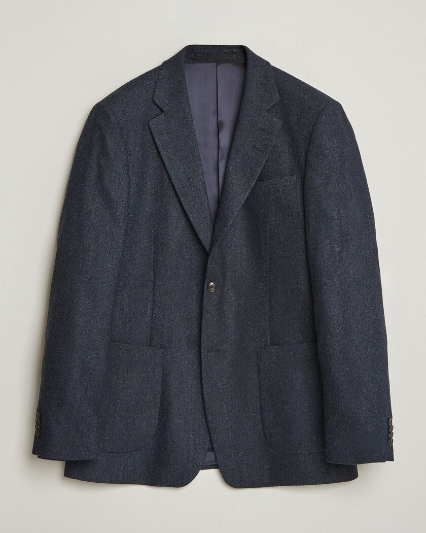 Tiger of Sweden Justin Wool Flannel Suit Blazer Midnight Blue – Blue