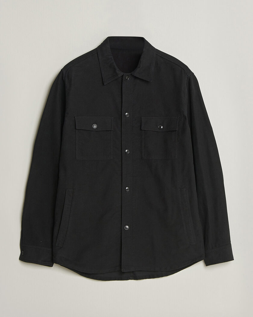 Tiger of Sweden Bishop Cotton Overshirt Black – Black