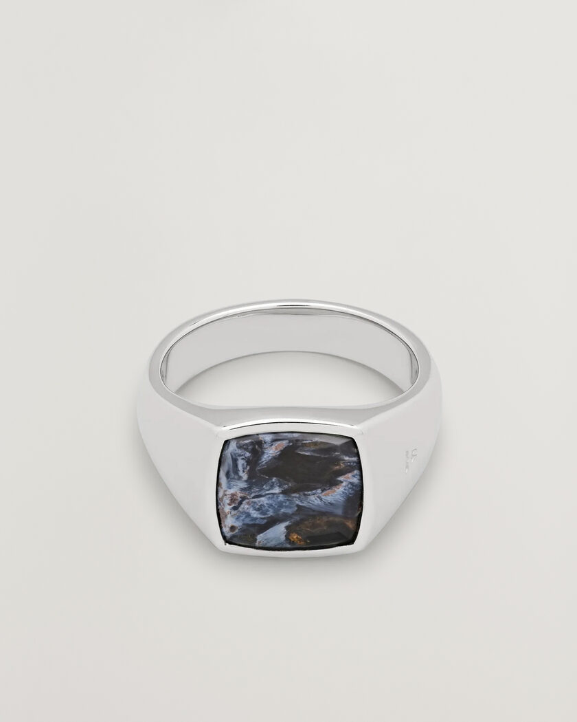 Tom Wood Key Pietersite Ring Silver – Silver