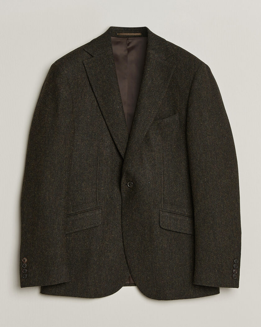 Walker Slater Edward Shetland Wool Donegal Blazer Brown – Brown
