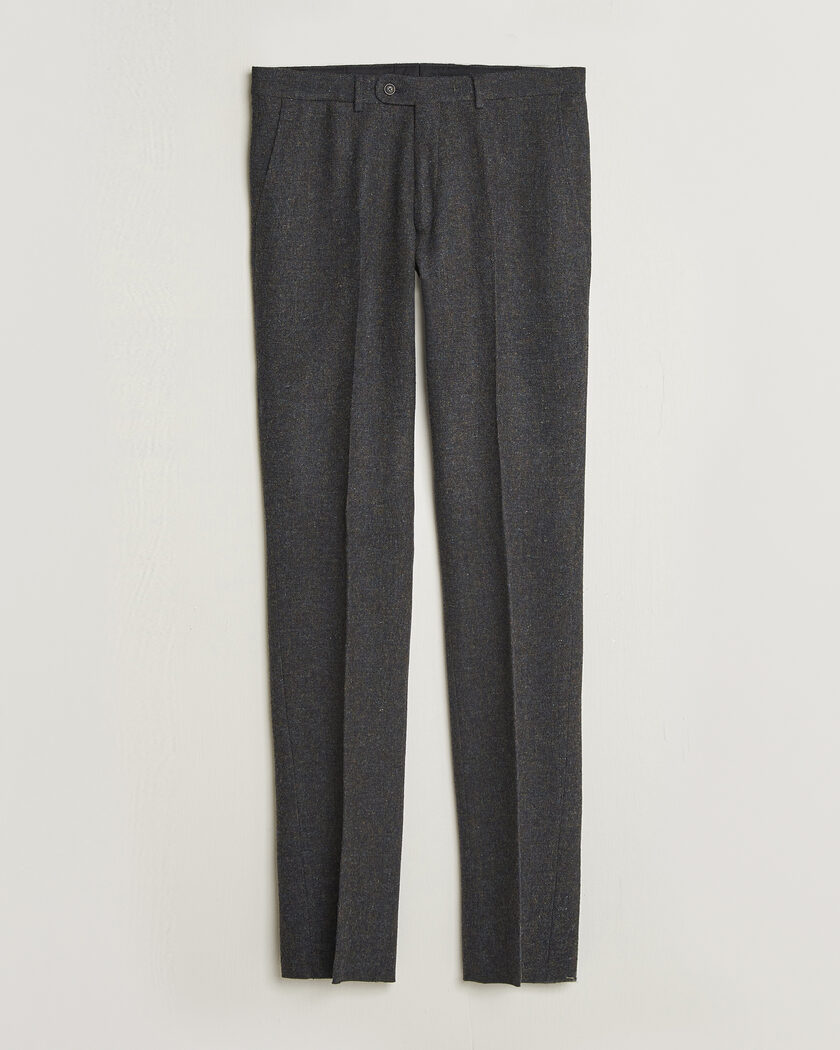  Walker Slater Edward Shetland Wool Donegal Trousers Navy – Blue