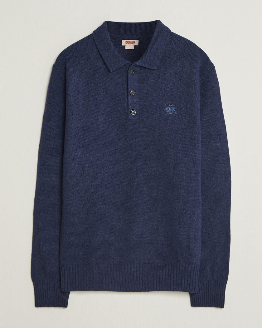 Baracuta Shetland Polo Navy – Blue