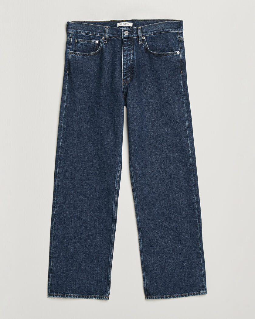 Stone Island Loose Fit Denim Jeans Blue Extra Bleach at CareOfCarl.com