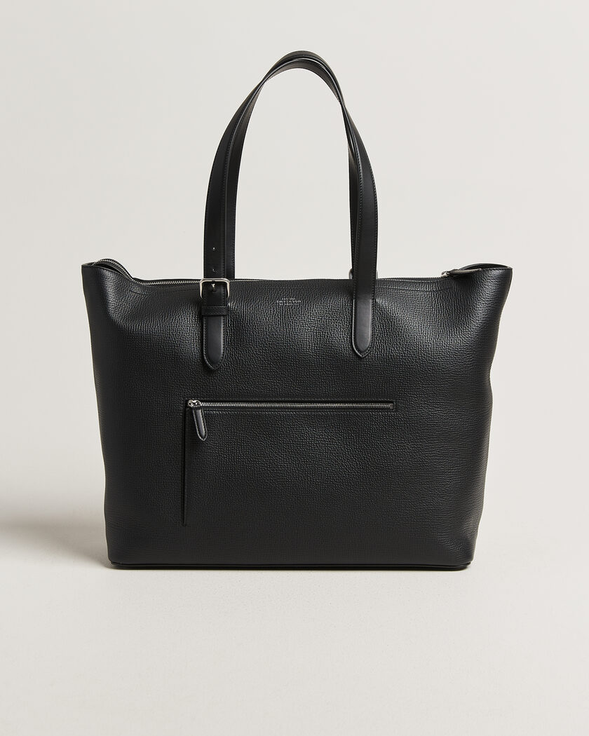 Smythson Ludlow Travel Tote Black – Black