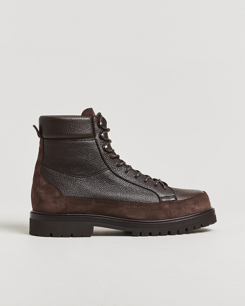 Brunello Cucinelli Lace Up Boots Dark Brown – Brown