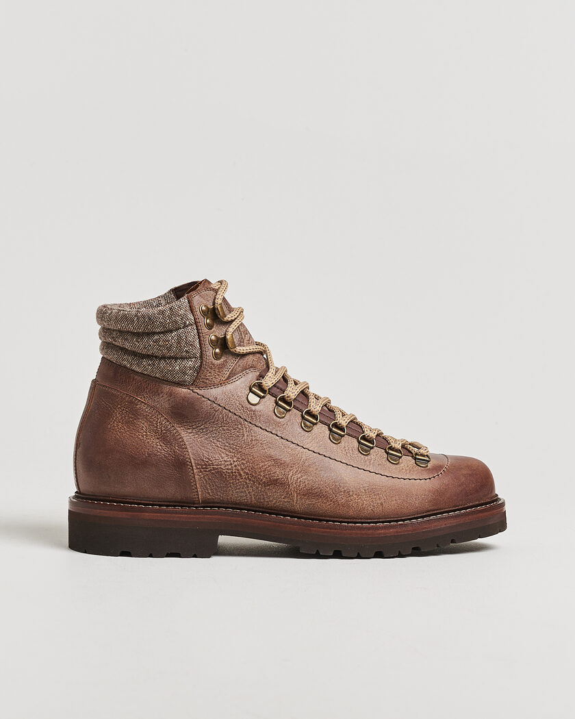 Brunello Cucinelli Lace Up Boots Dark Brown at CareOfCarl.com