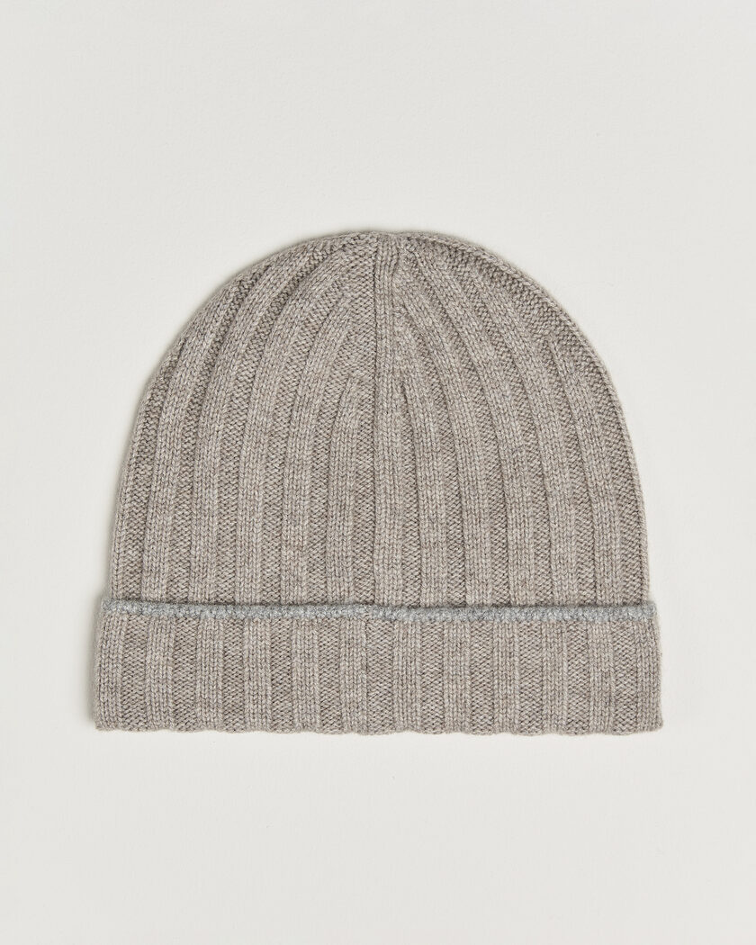 Brunello Cucinelli Cashmere Beanie Rock – Grey