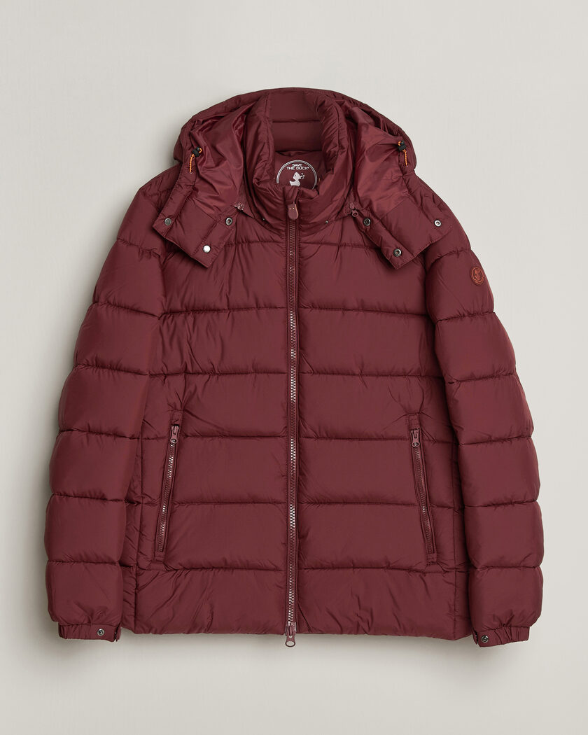 Save The Duck Boris Matt Padded Puffer Wine Red – Red