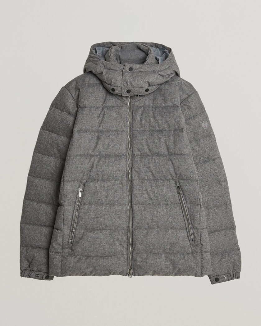 Save The Duck Constantin Padded Flannel Jacket Mid Grey Melange – Grey
