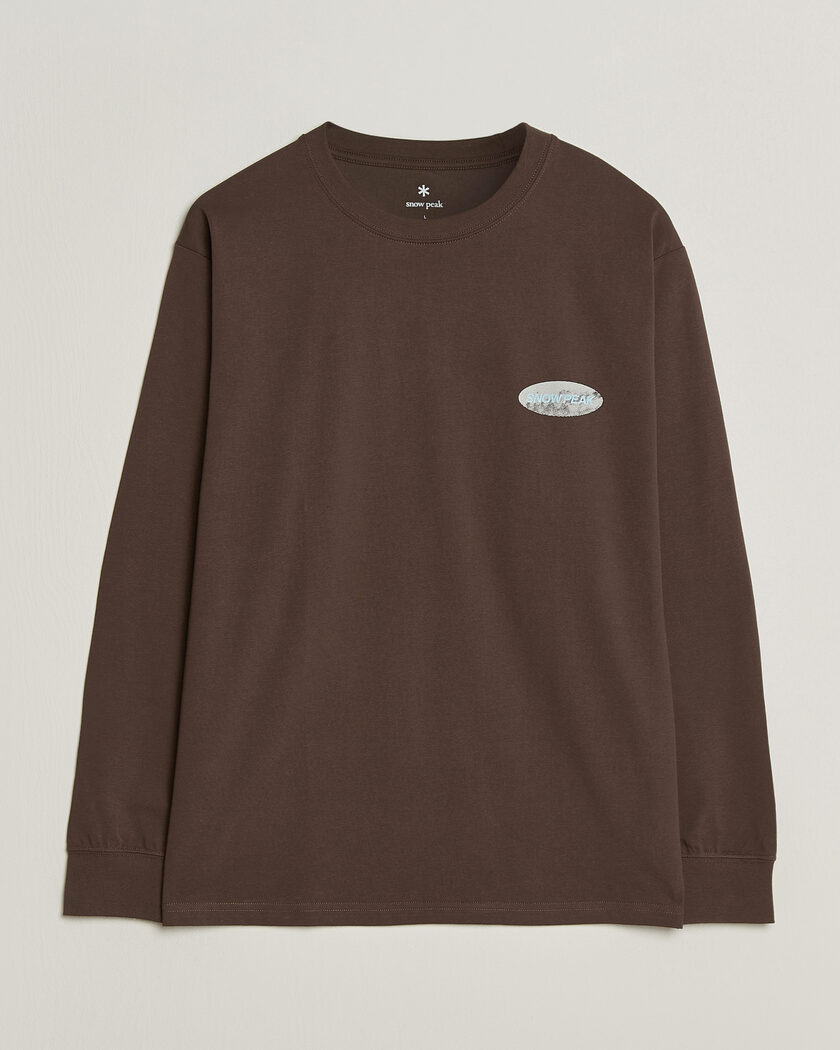Snow Peak Campscape L/S T-Shirt Brown – Brown