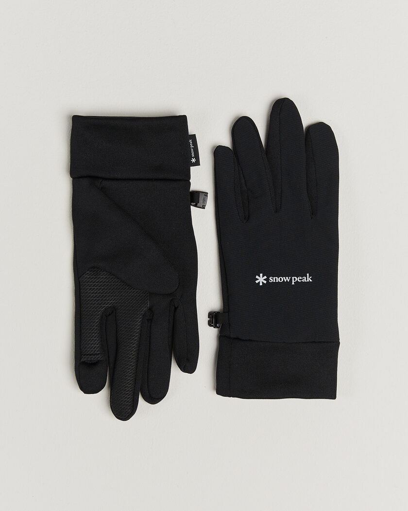 Snow Peak Polartec Power Stretch Gloves Black – Black