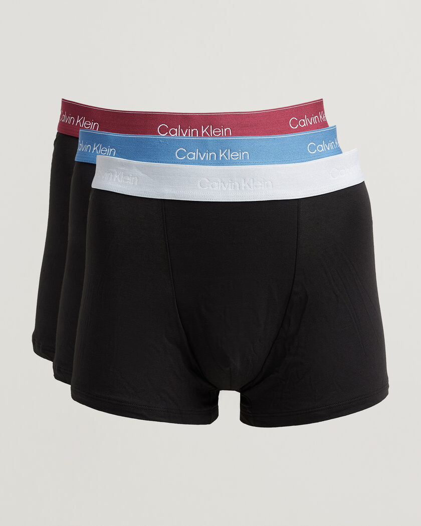 Calvin Klein 3-Pack Icon Cotton Stretch Relaxed Trunk Black – Black