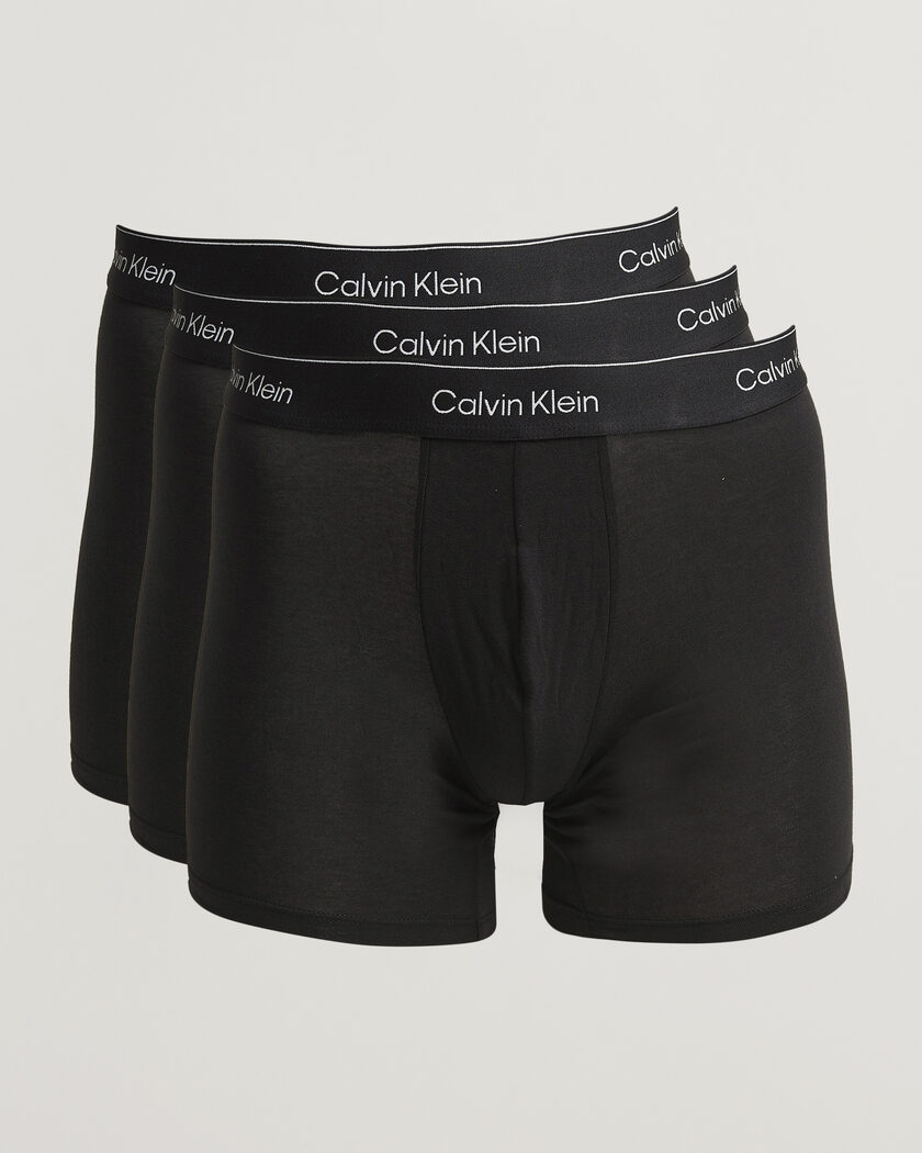 Calvin Klein 3-Pack Icon Cotton Stretch Boxer Brief Black – Black