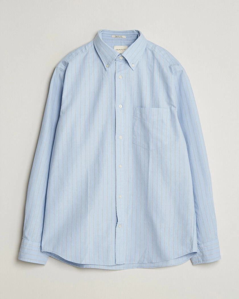 Gant Regular Fit Archive Oxford Striped Shirt Clear Sky – Blue