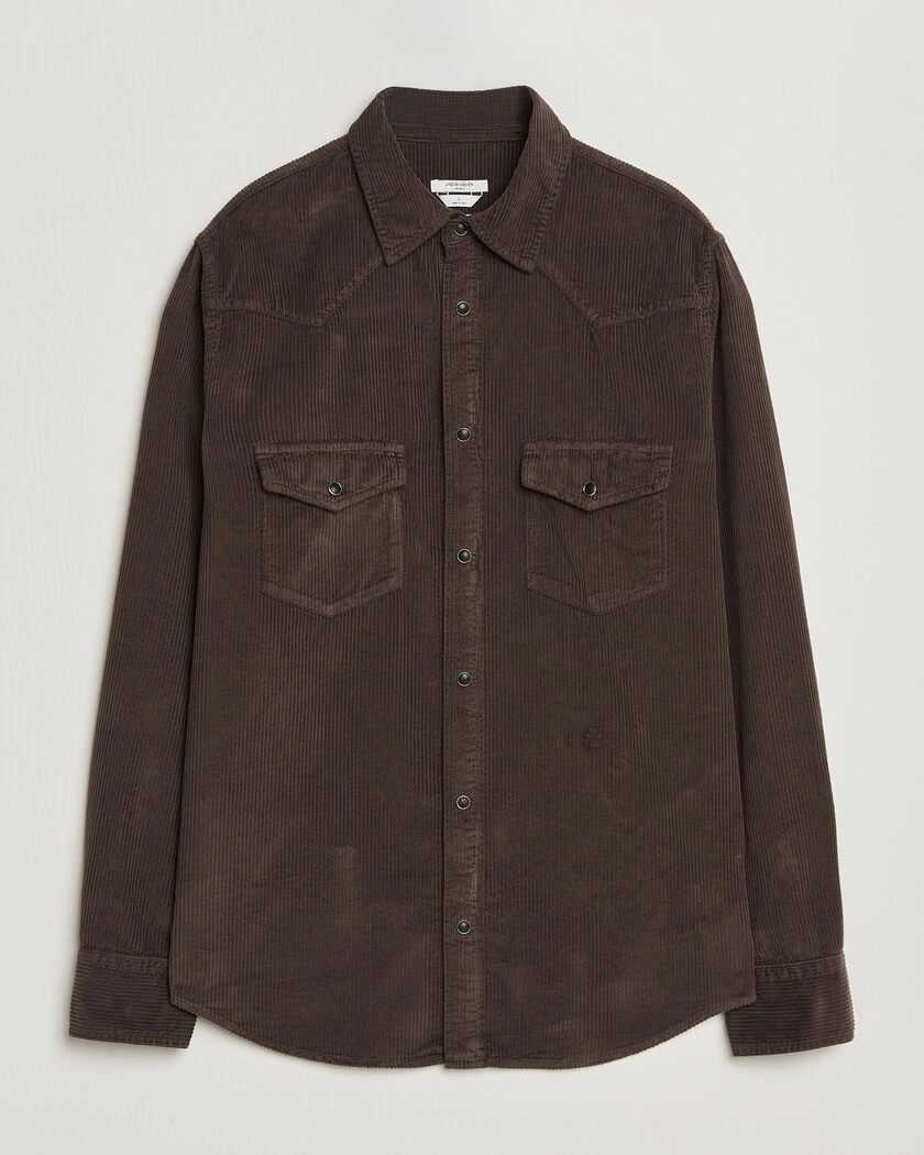 Jacob Cohën Cord Pocket Overshirt Brown – Brown