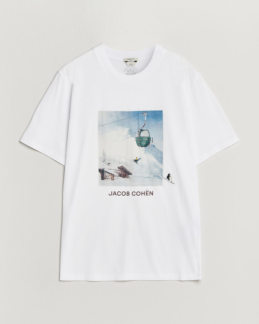 Jacob Cohën Apres Ski Printed T-Shirt White – White
