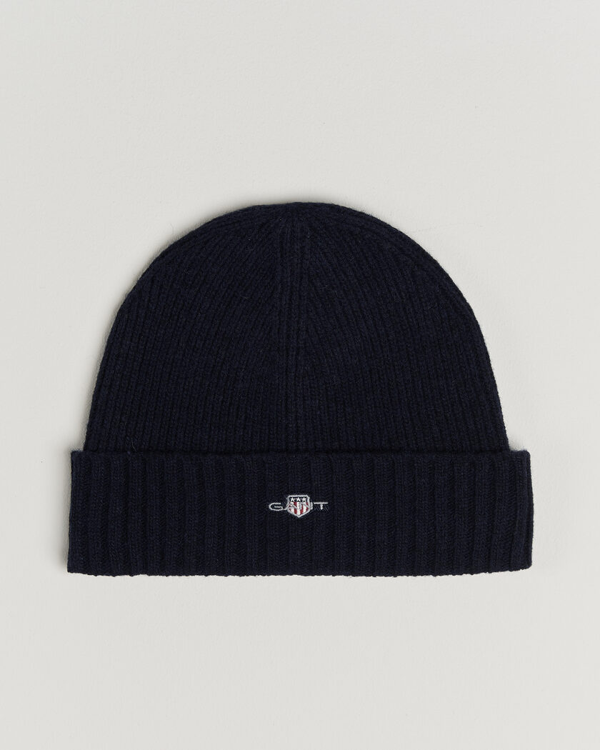 Gant Wool Beanie Marine – Blue