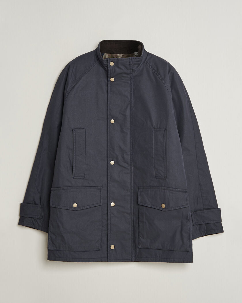 Gant Waxed Double Decker Jacket Evening Blue – Blue