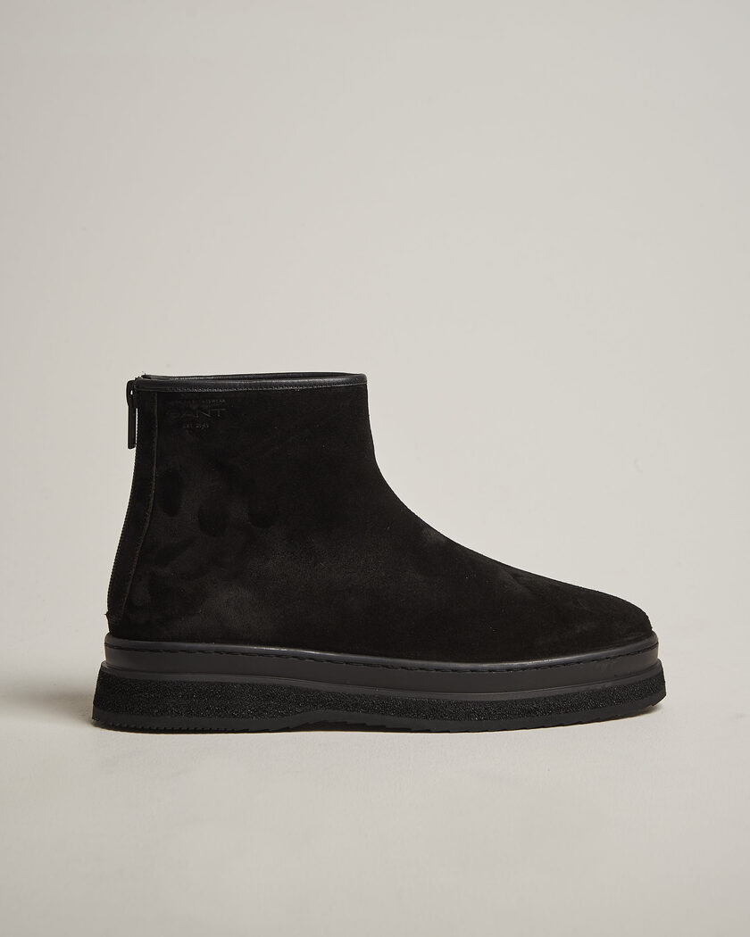 Gant Blistown Shearling Suede Curling Boot Black – Black
