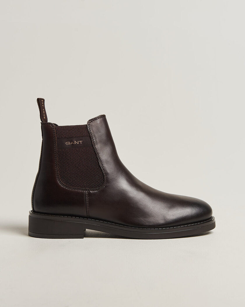 Gant Prepdale Leather Chelsea Boot Dark Brown – Brown
