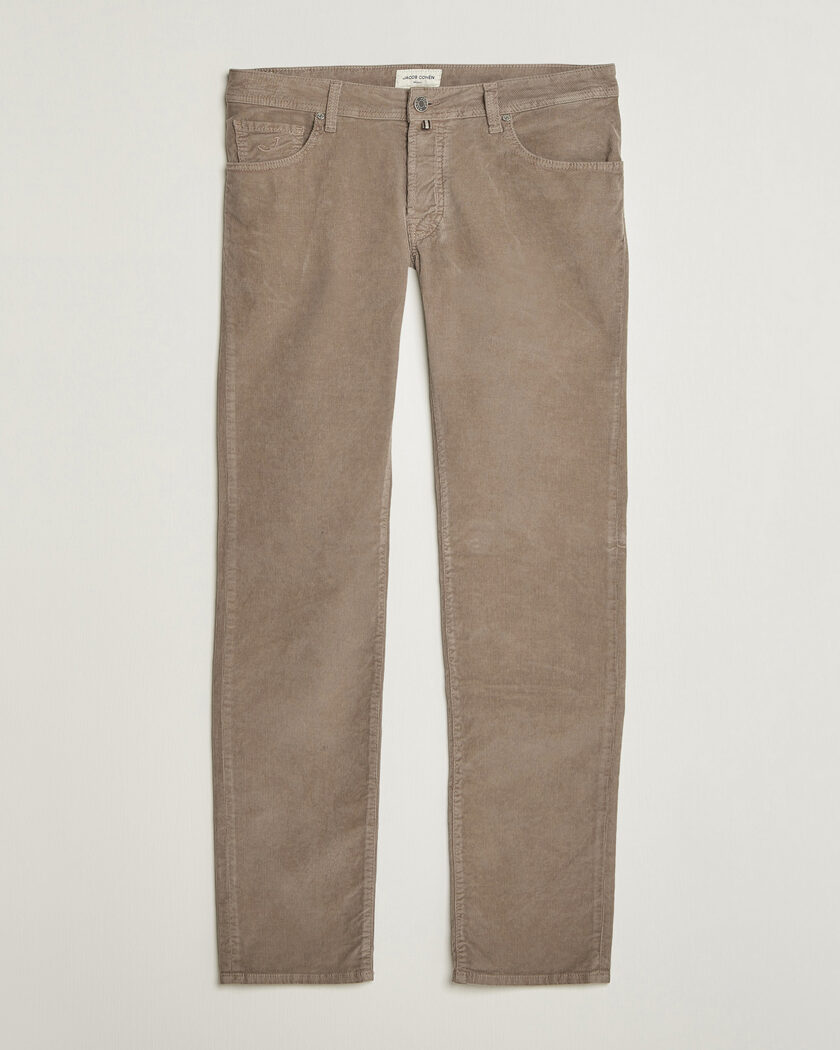 Jacob Cohën Nick Slim Fit Cotton Trousers Grey – Grey