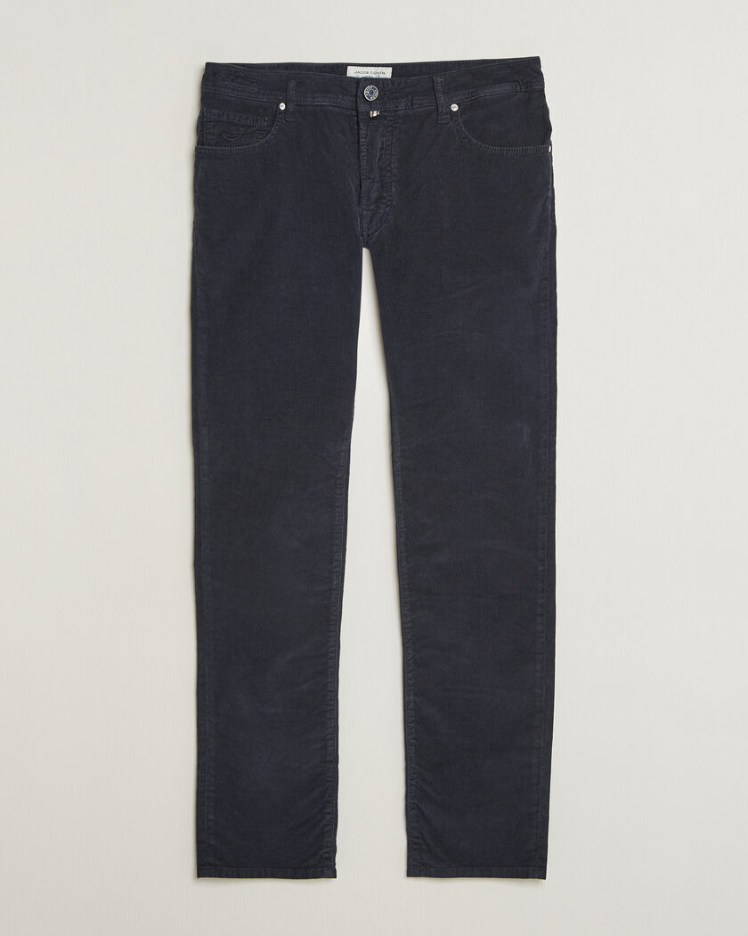 Jacob Cohën Nick Slim Fit Cotton Trousers Navy – Blue