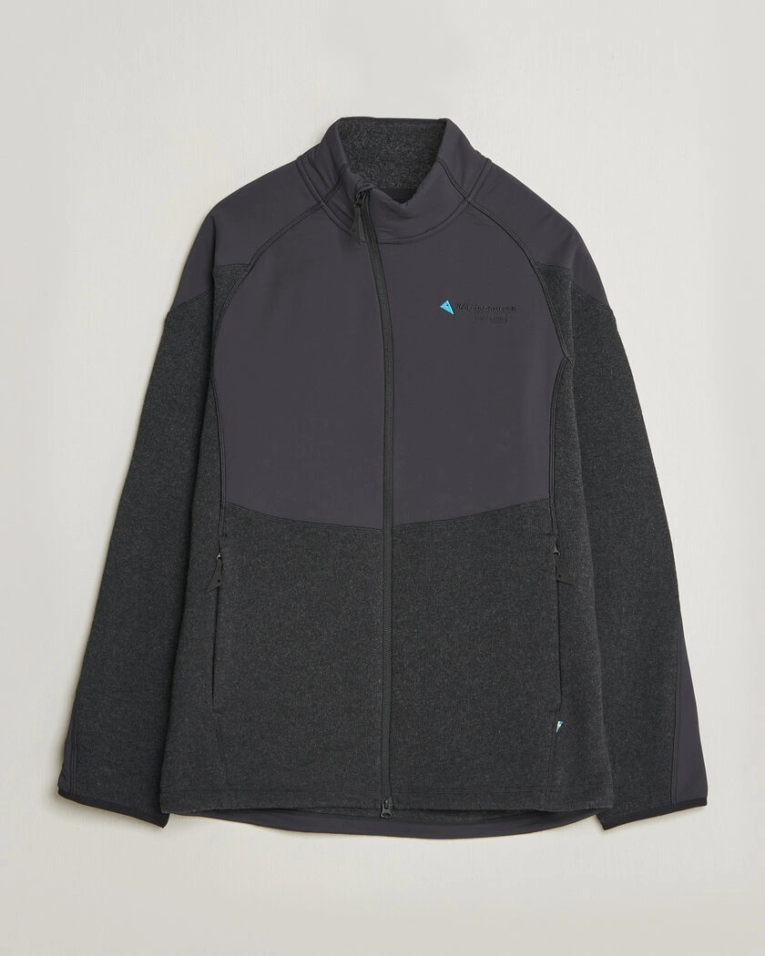 Klättermusen Balderus Wool Fleece Hood Jacket Black – Black