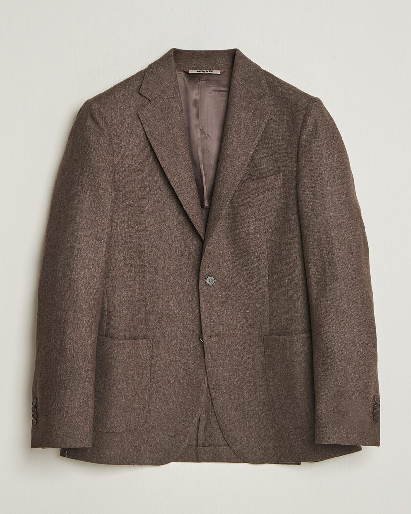Morris Flannel Suit Blazer Brown – Brown