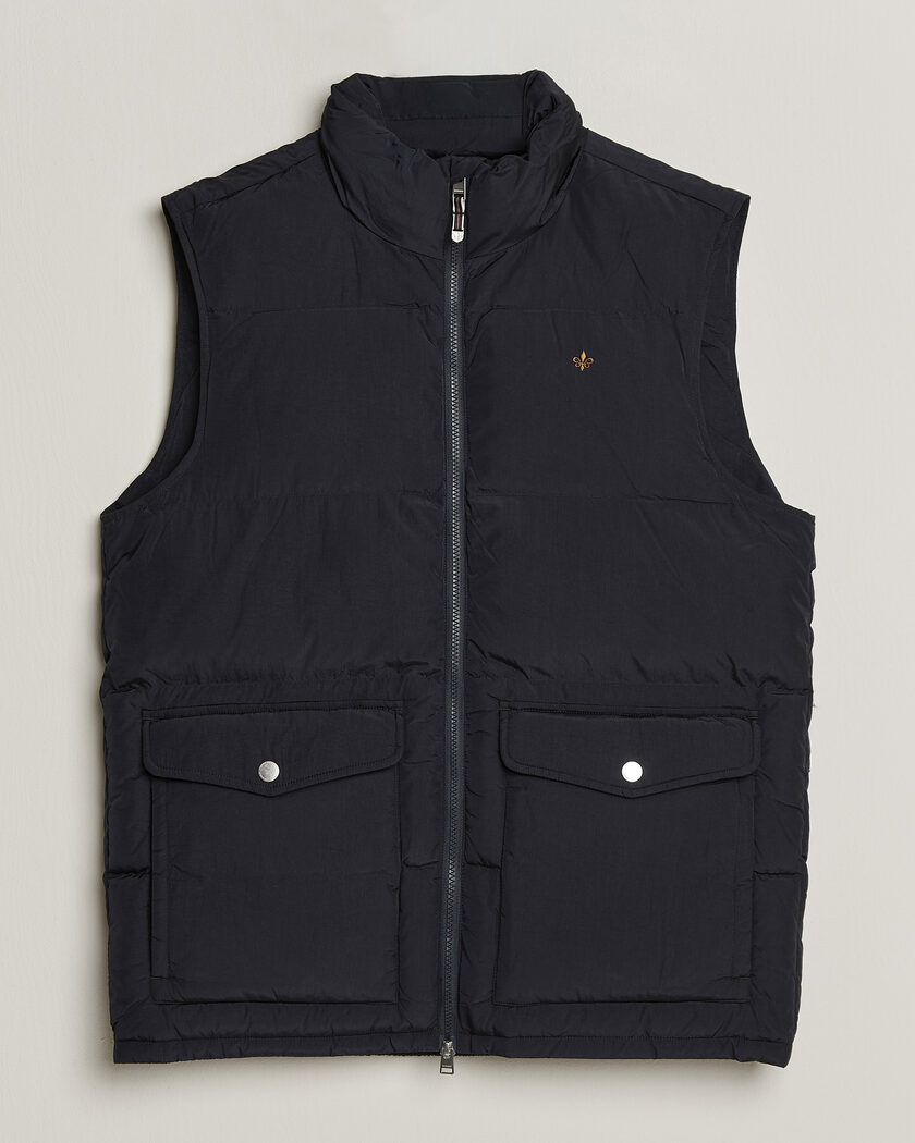 Morris Lennox Puffer Vest Blue – Blue