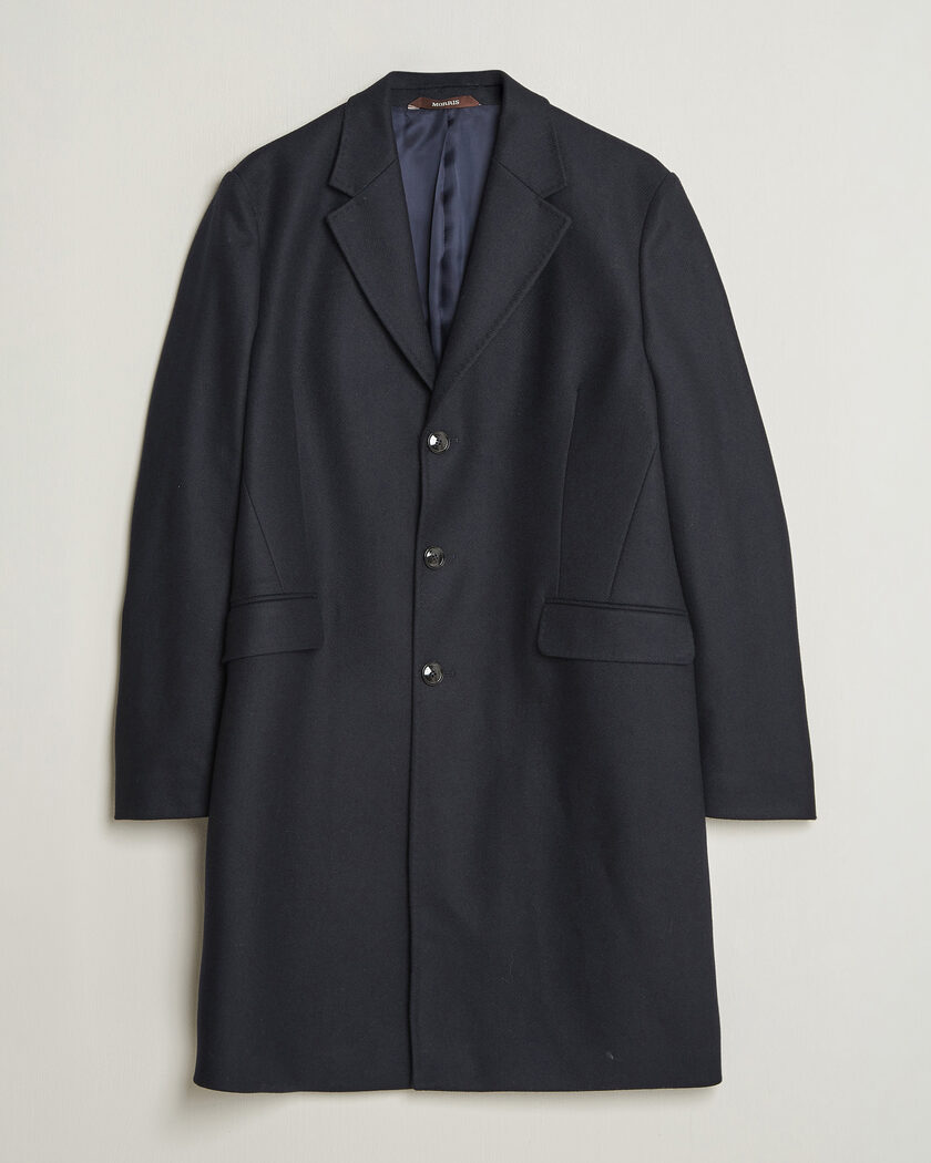 Morris Ben Wool Coat Navy – Blue