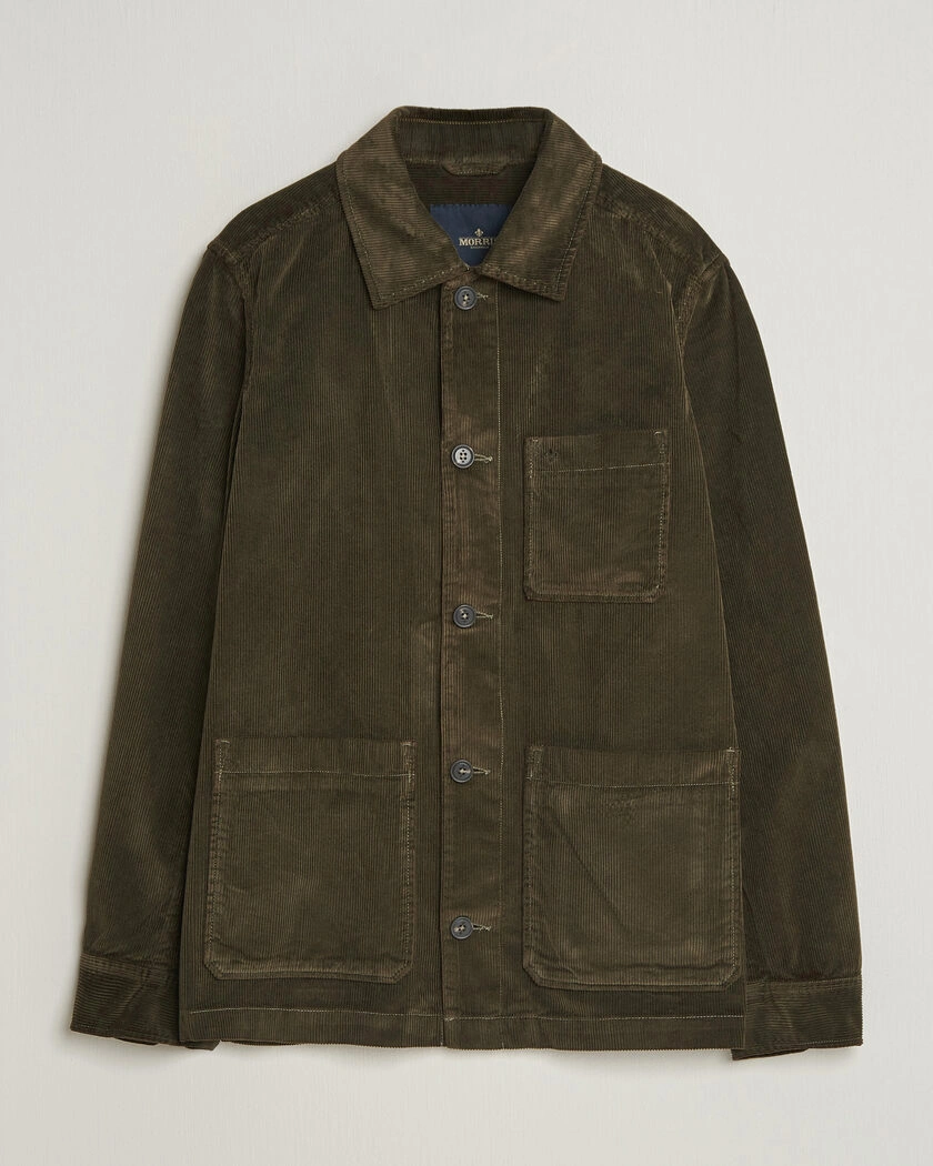 Morris Fenix Cord Shirt Jacket Olive – Green
