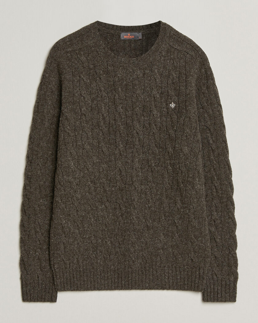 Morris Archard Cable Sweater Brown – Brown