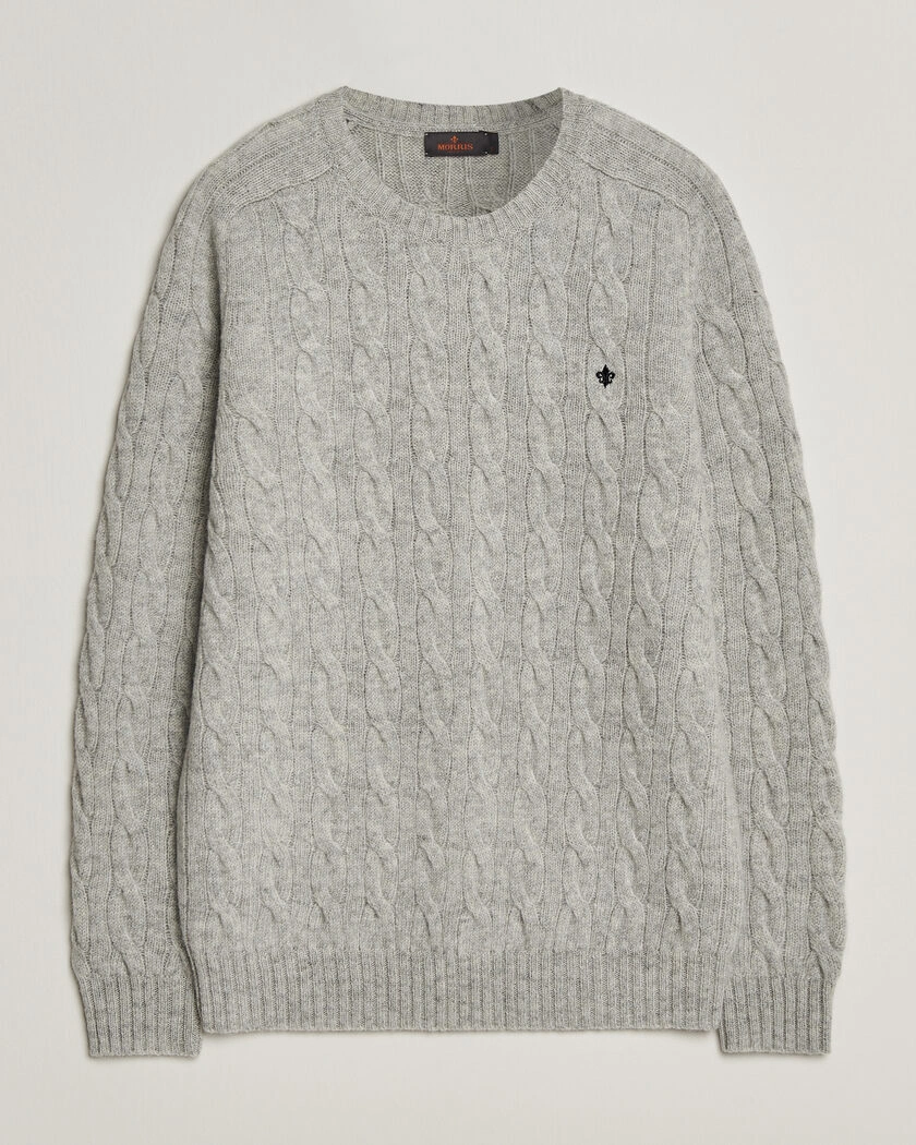 Morris Archard Cable Sweater Grey – Grey