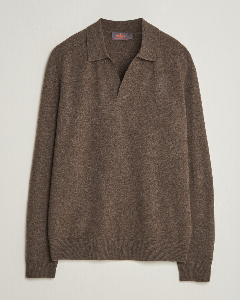 Morris Wilfred Cashmere Resort Polo Brown – Brown