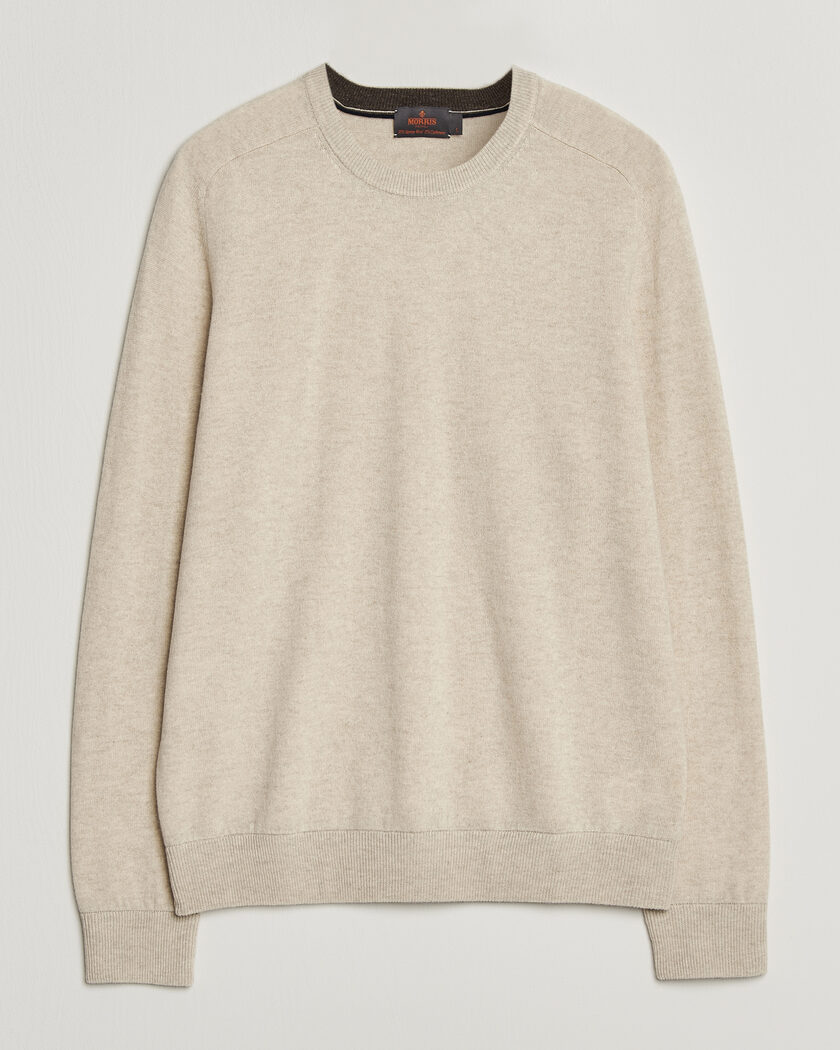 Jil Sander Boiled Merino Round Neck Sweater Off White at