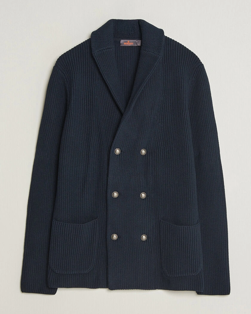 Morris Brayden DB Shawl Cardigan Navy – Blue
