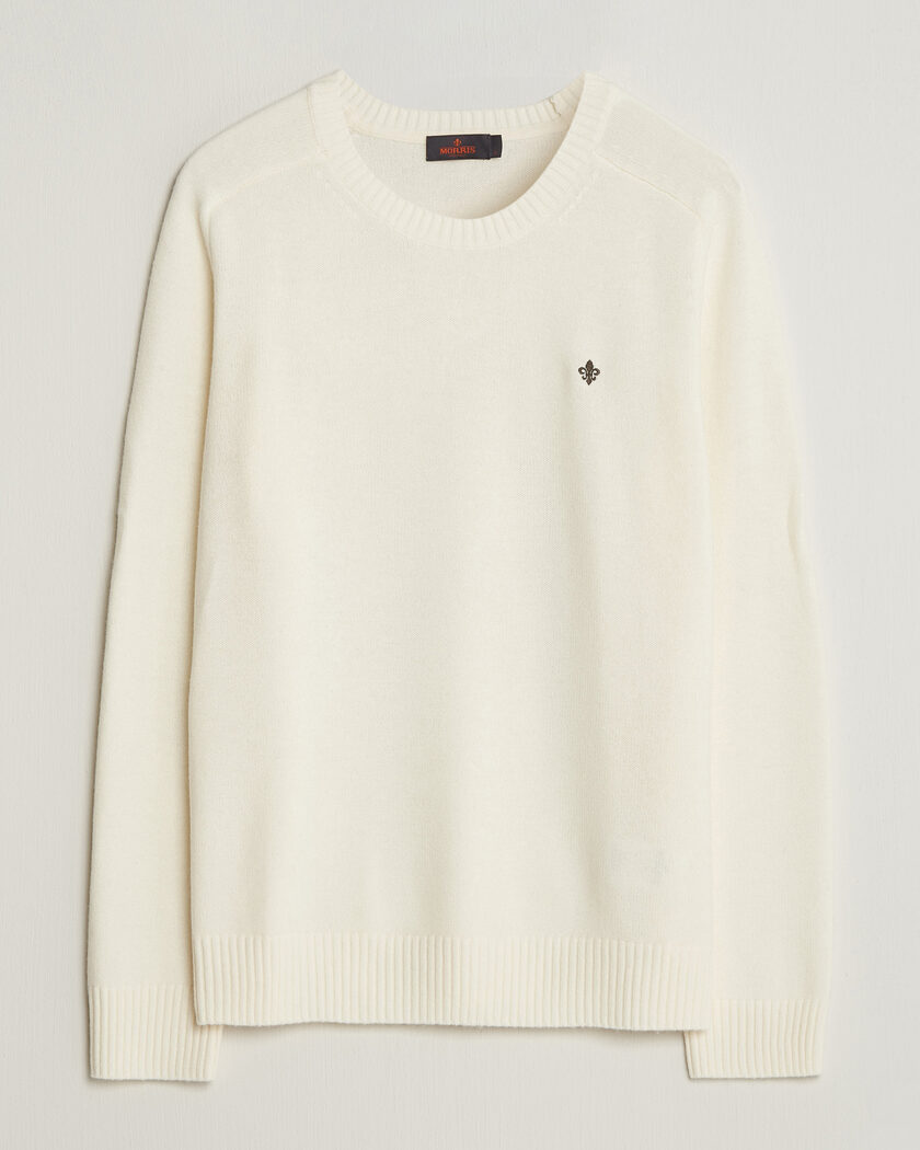 NN07 Brandon Cotton Knitted Sweater Ecru at CareOfCarl.com