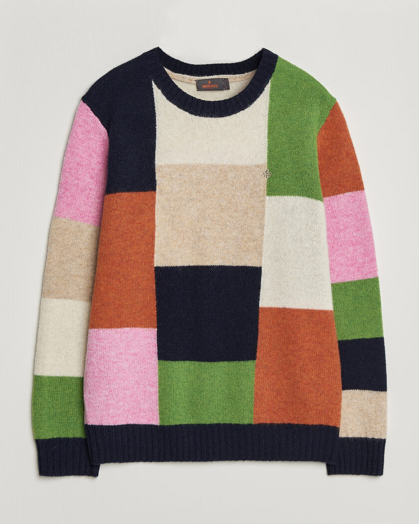 Morris Hubert Sweater Navy – Multi-colour