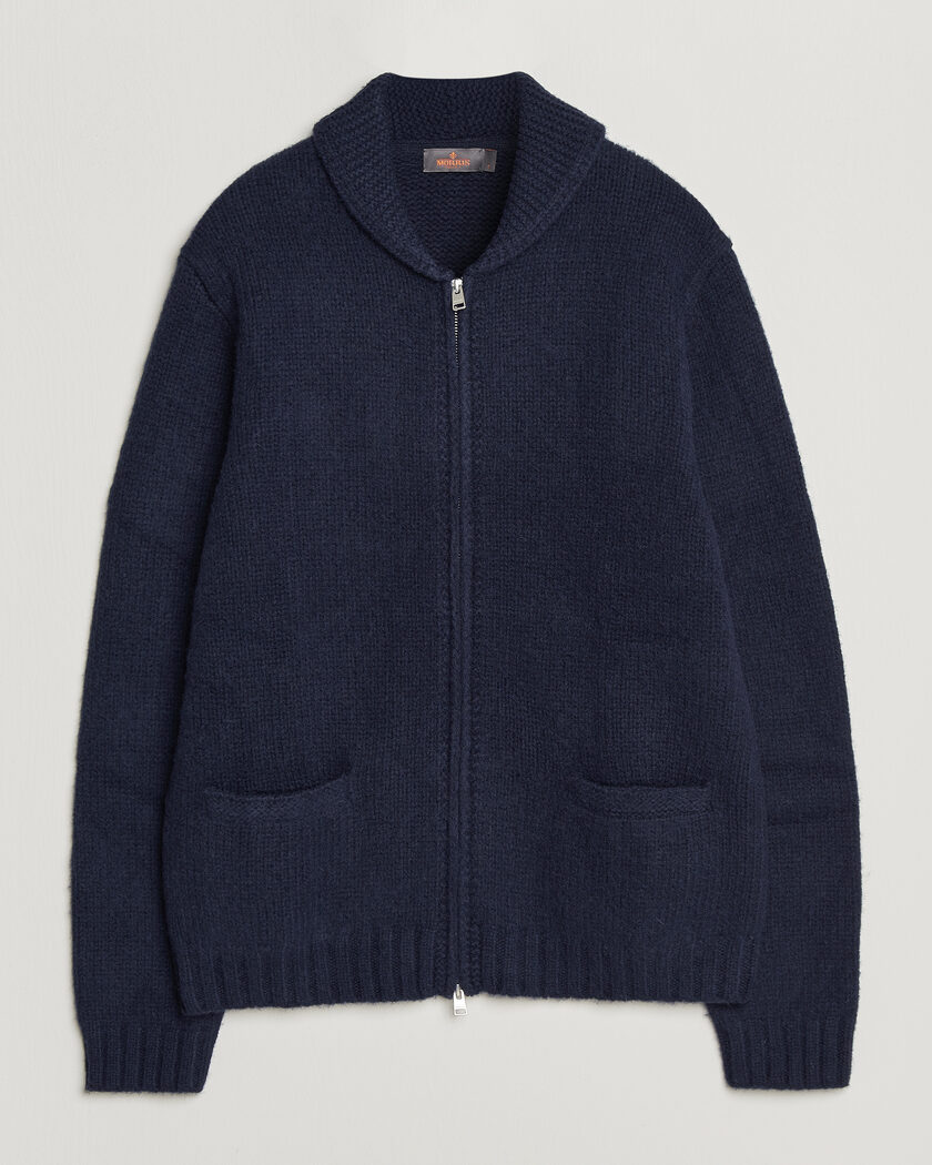 Morris Boyd Zip Cardigan Navy – Blue