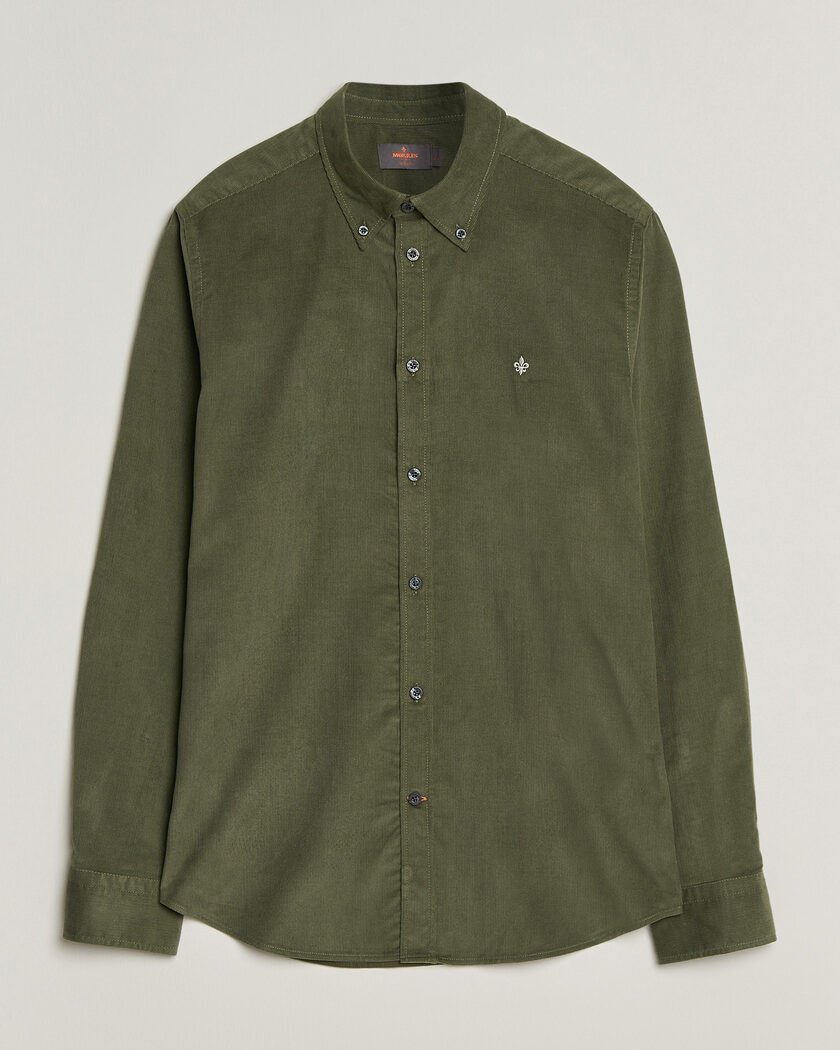 Morris Douglas Cord Shirt Olive – Green