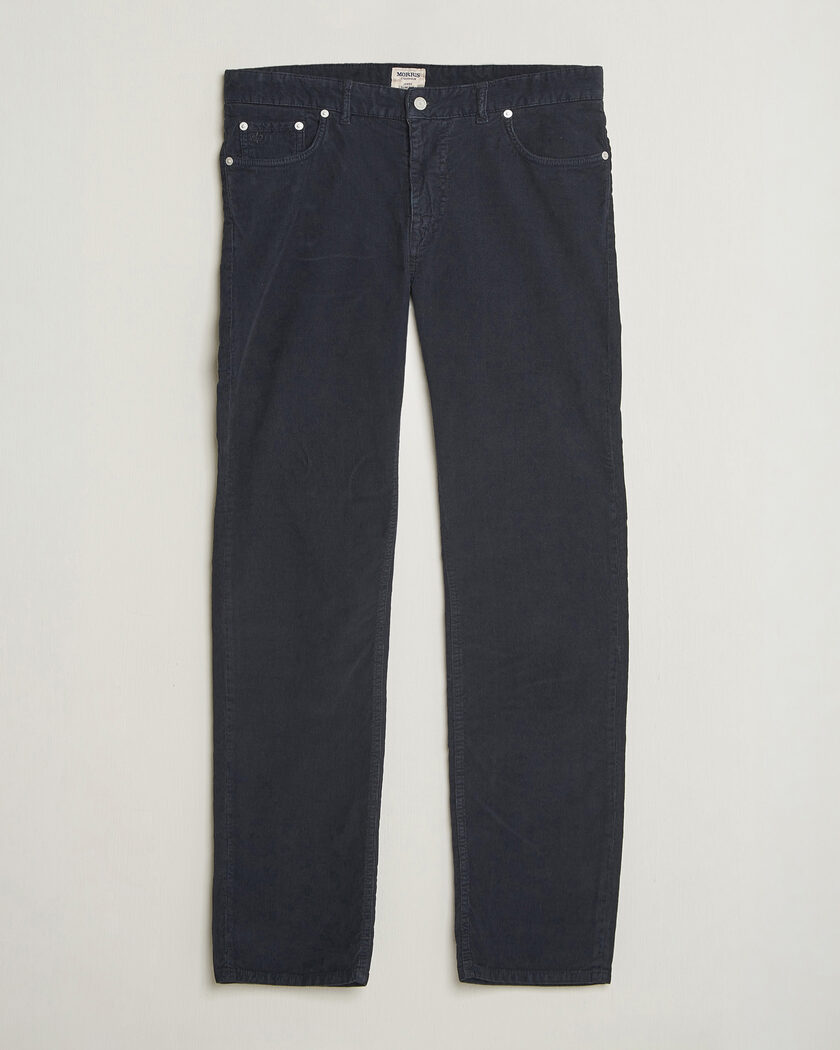 Morris James Cord 5-Pocket Pants Navy – Blue