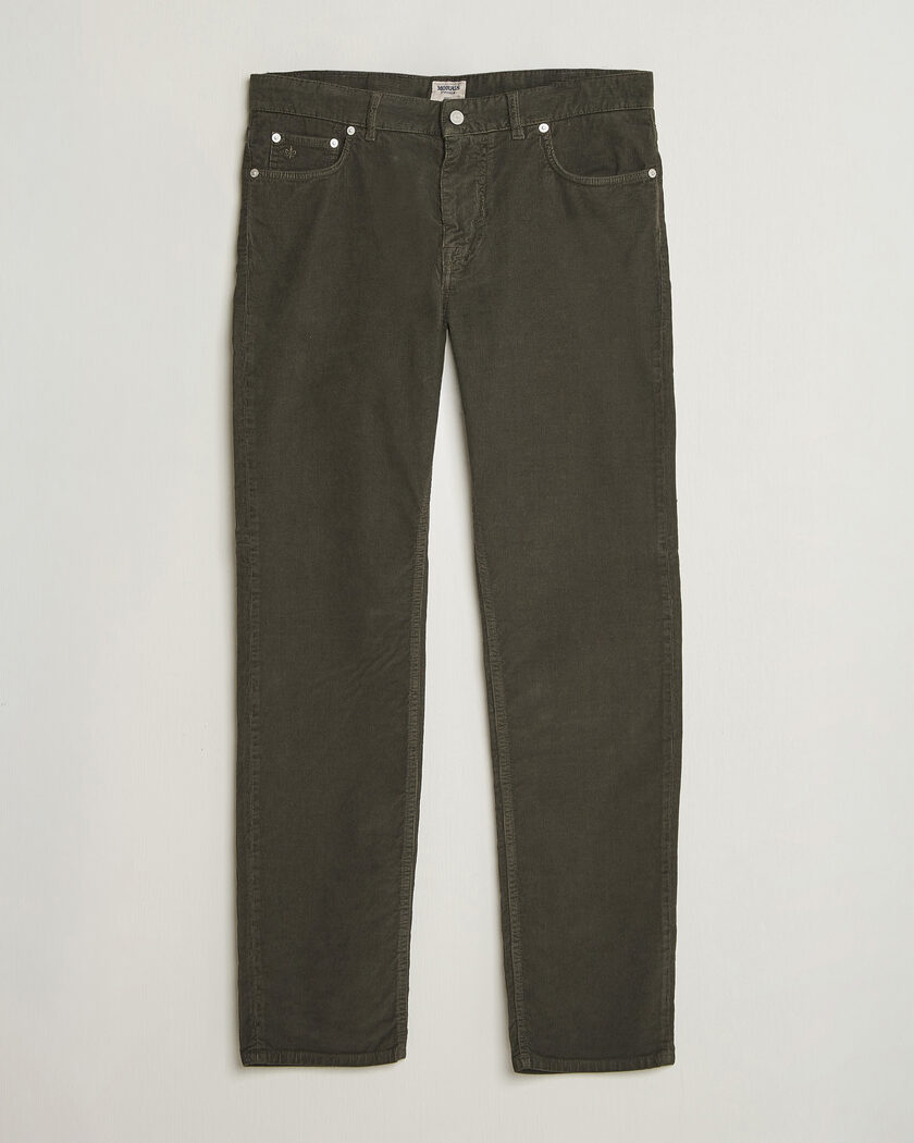 Morris James Cord 5-Pocket Pants Olive – Green