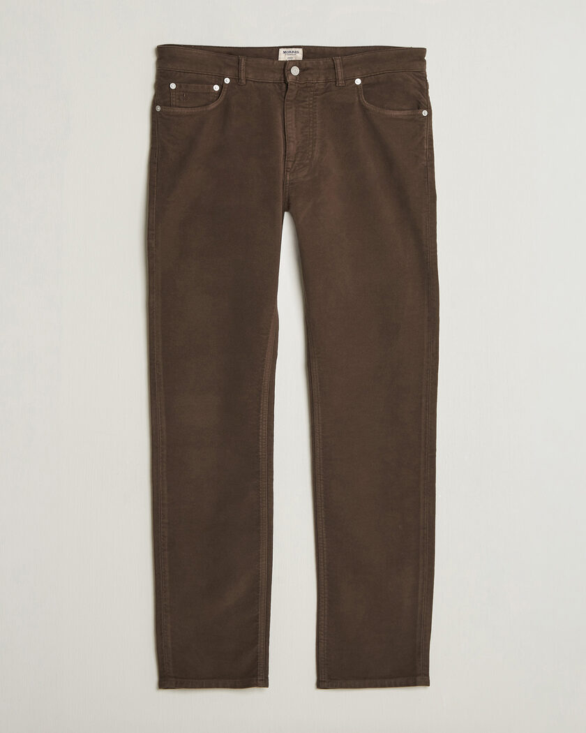 Morris James Winter Twill 5-Pocket Pants Brown – Brown