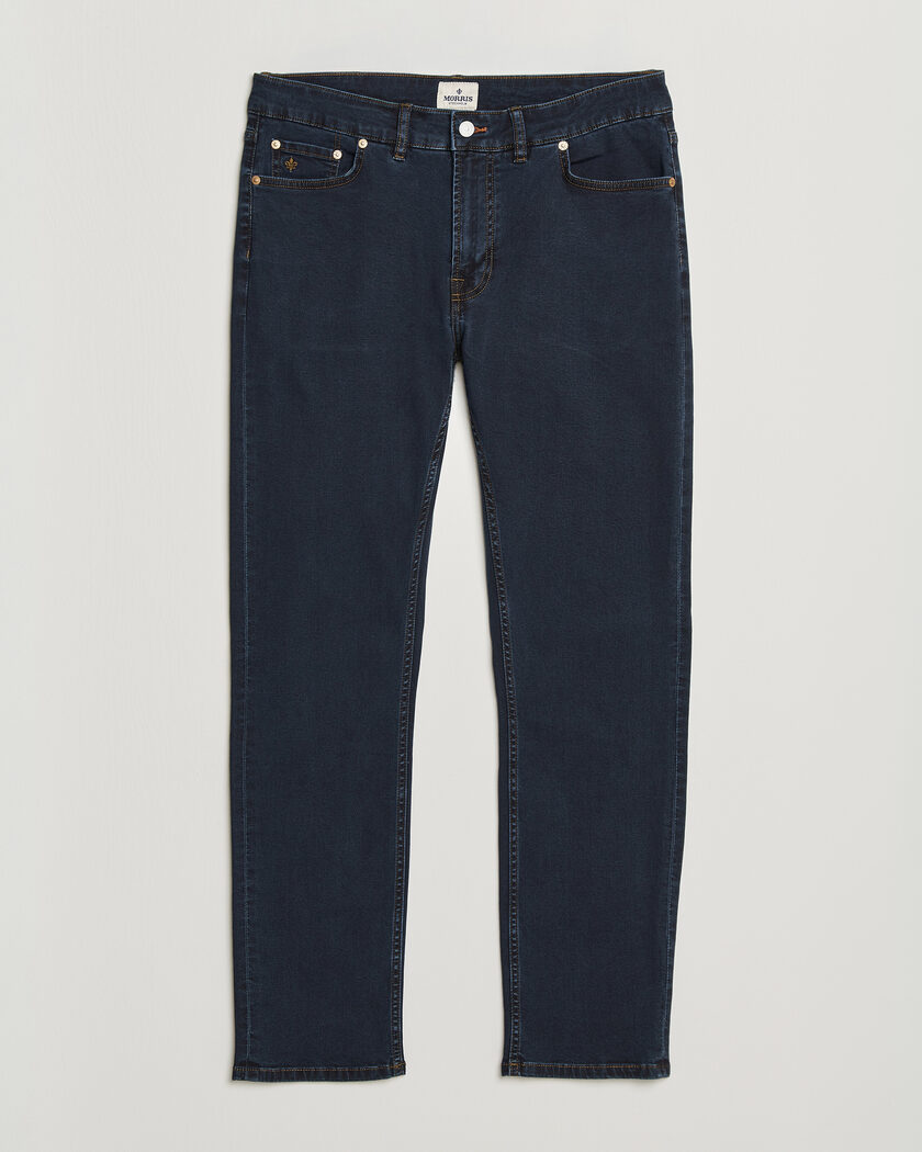 Morris Steve Satin Jeans Rinse Wash – Blue