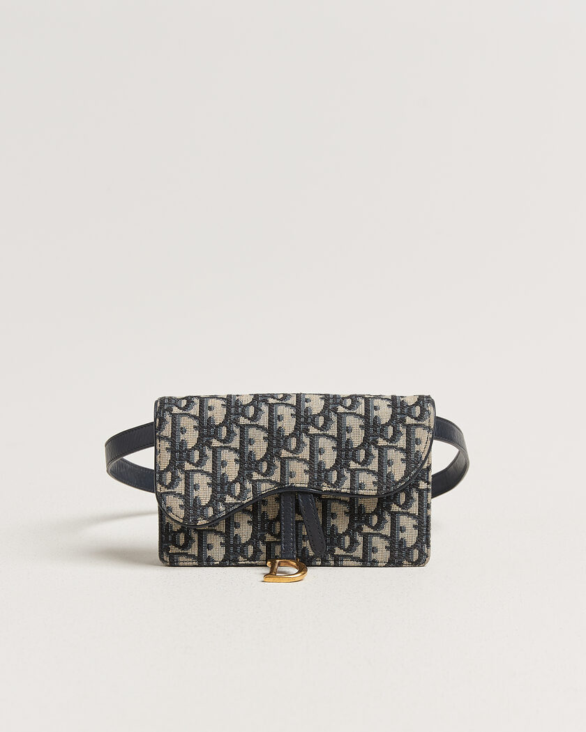 Dior Pre-Owned Saddle Rectangular Belt Bag Blue – Blue