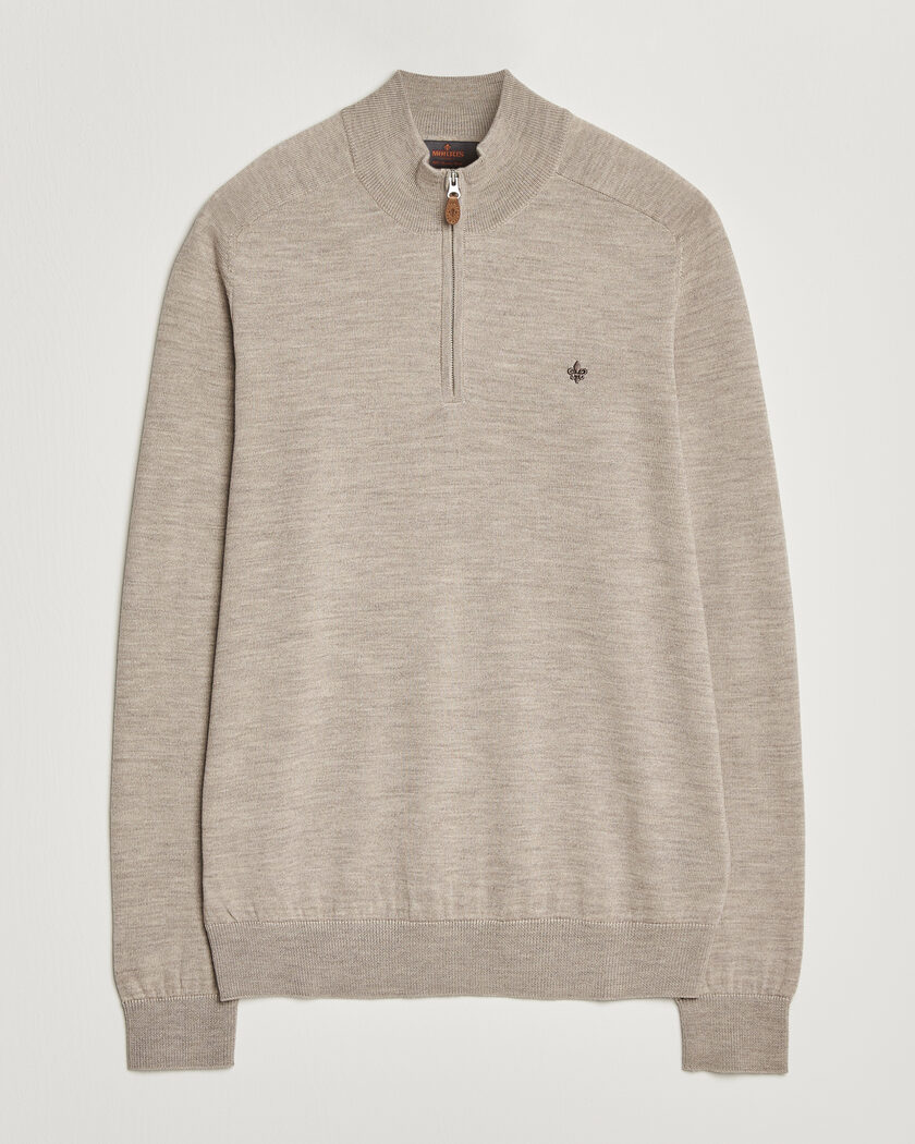 Polo Ralph Lauren Textured Half Zip Deckwash White at CareOfCarl.com