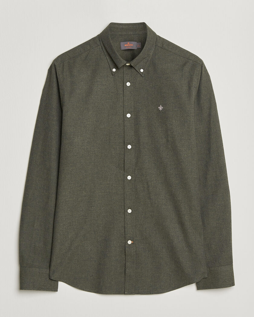 Morris Watts Flannel Shirt Olive – Green