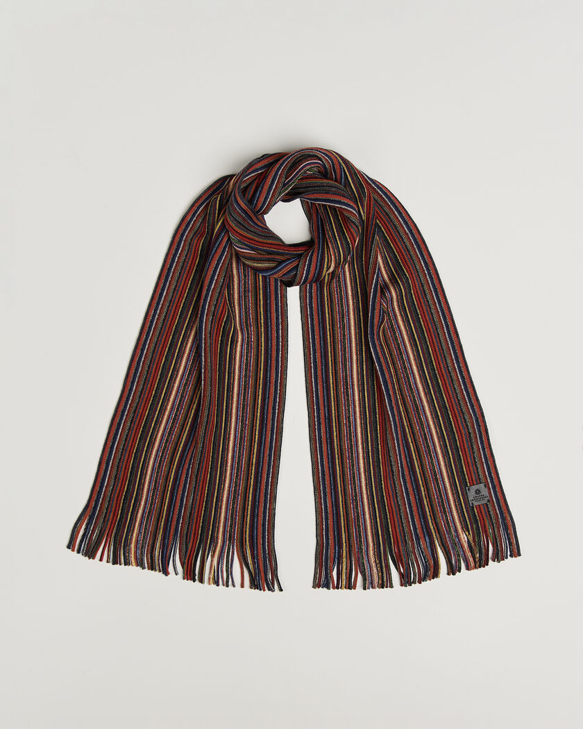 Amanda Christensen Wool Striped Scarf Multi – Multi-colour