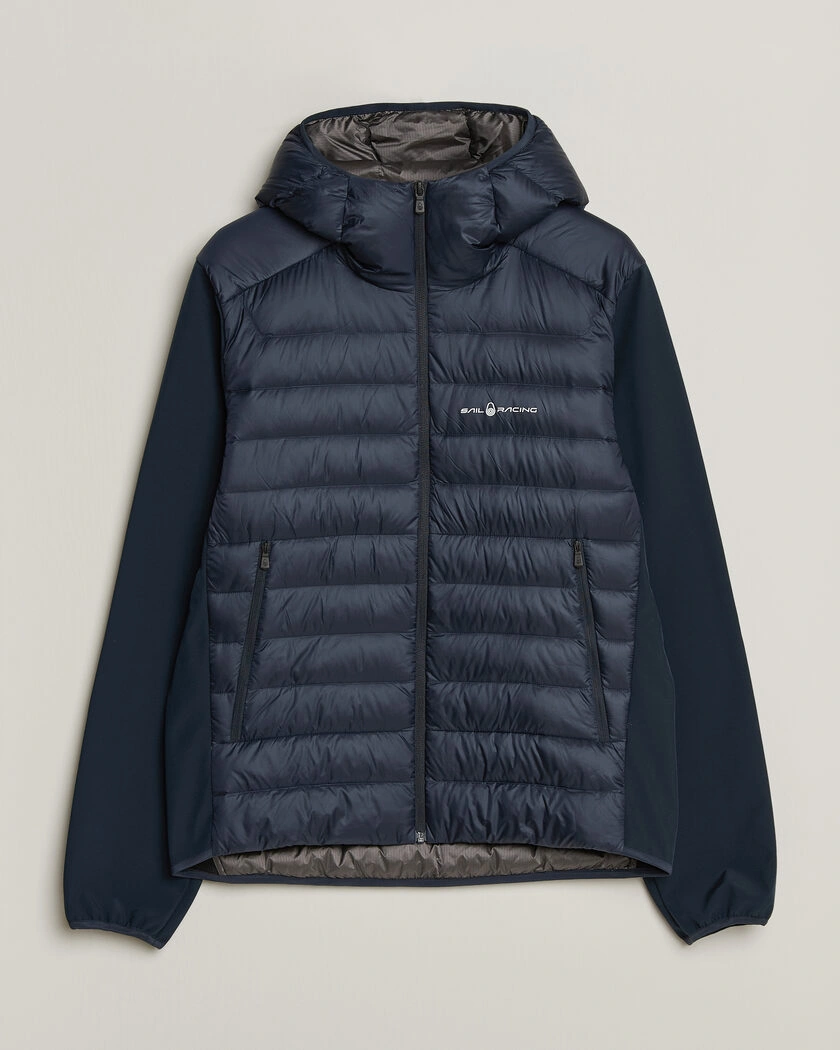 Sail Racing Spray Down Hooded Hybrid Jacket Dark Navy – Blue